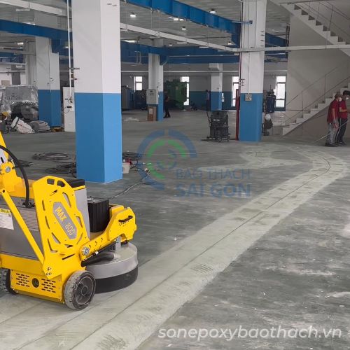 Công đoạn mài sàn bê tông Công đoạn mài sàn bê tông