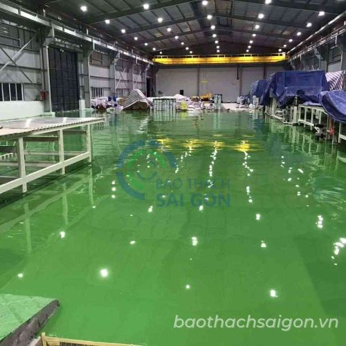 Thi công sơn epoxy tự san phẳng nhà máy Vina Sapphire Thi công sơn epoxy tự san phẳng nhà máy Vina Sapphire