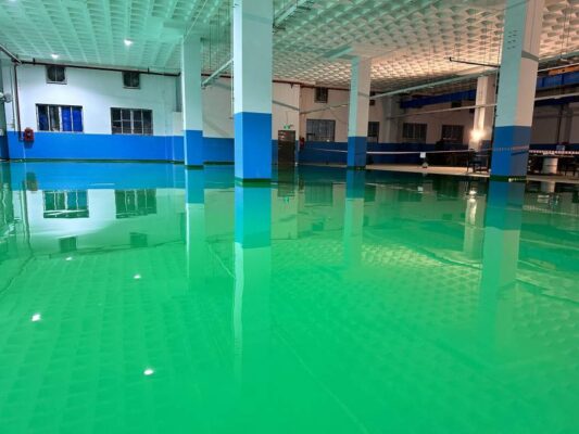 Sơn epoxy trường trung học cơ sở
