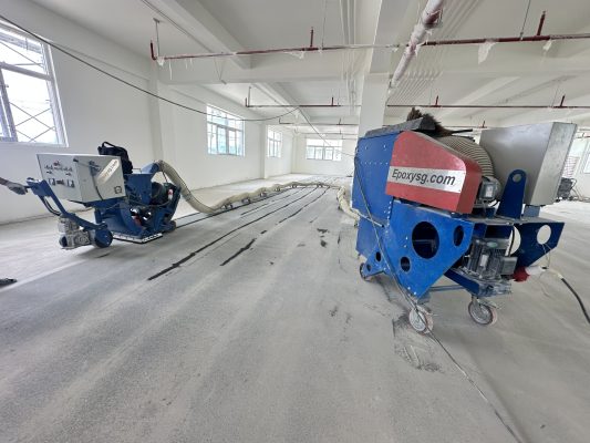 Biện pháp Thi Công Sơn Epoxy Tự San Phẳng Sikafloor 263 2 maybanbi